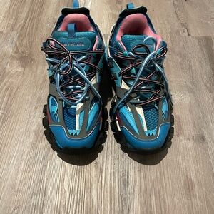 Balenciaga blue and pink tracks
